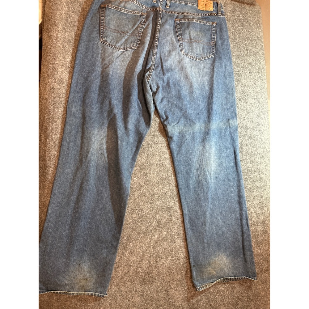 Lucky Brand 181 Relaxed Straight Jeans Men's 34 Blue Denim Light Wash